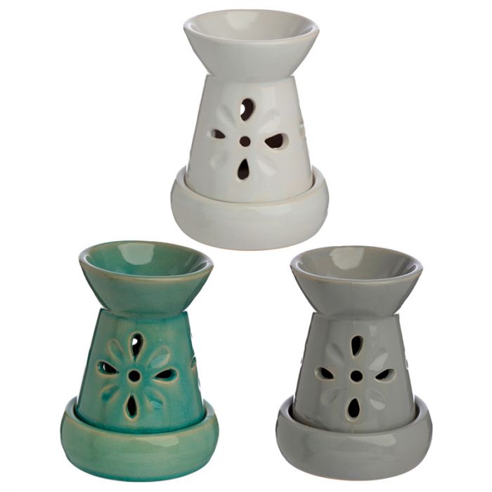 Ceramic oil burner - assorted colours