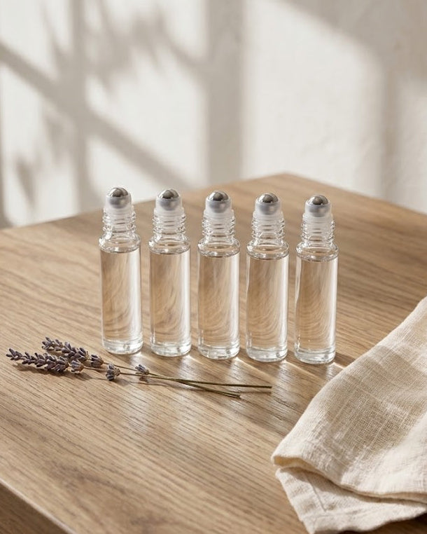 Roller Ball Glass Bottles (Pack of 5)
