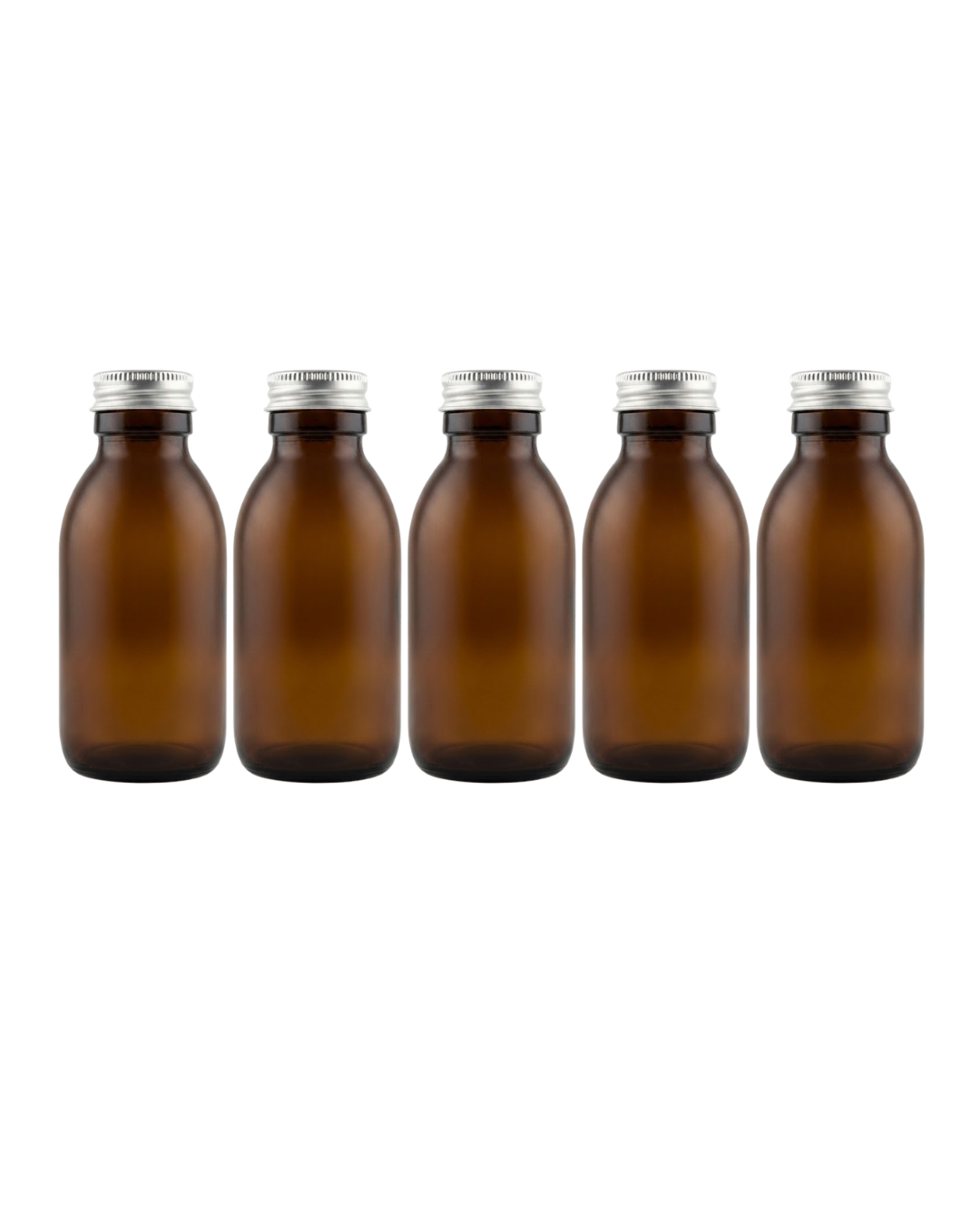 Amber Glass Bottles with Aluminium Screw Cap
