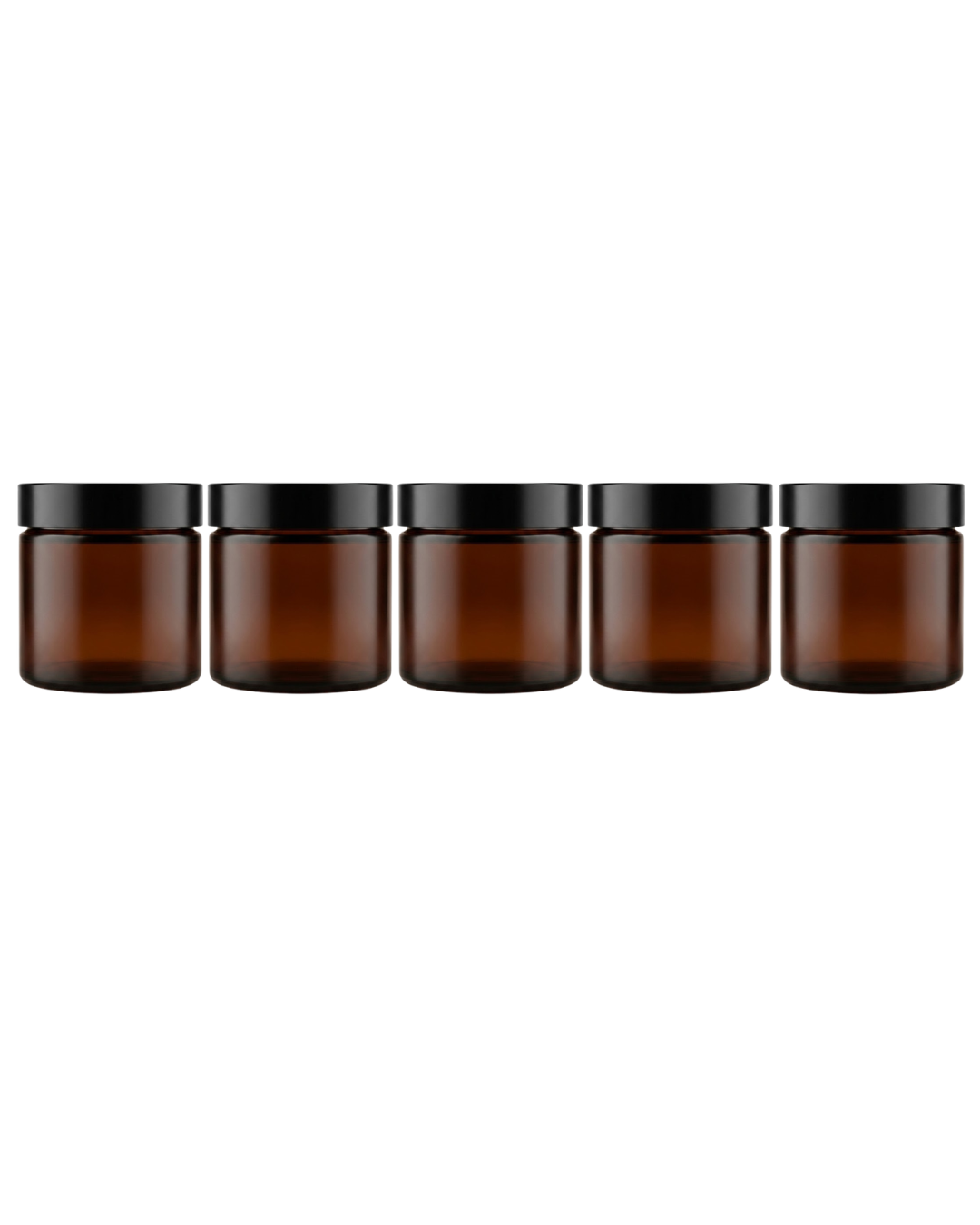 Amber Glass Jars