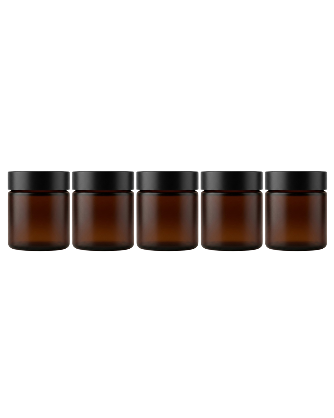 Amber Glass Jars
