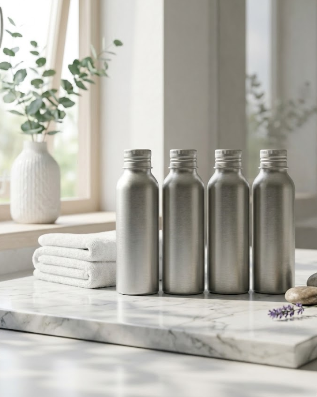 Aluminium Bottles with Screw Lid