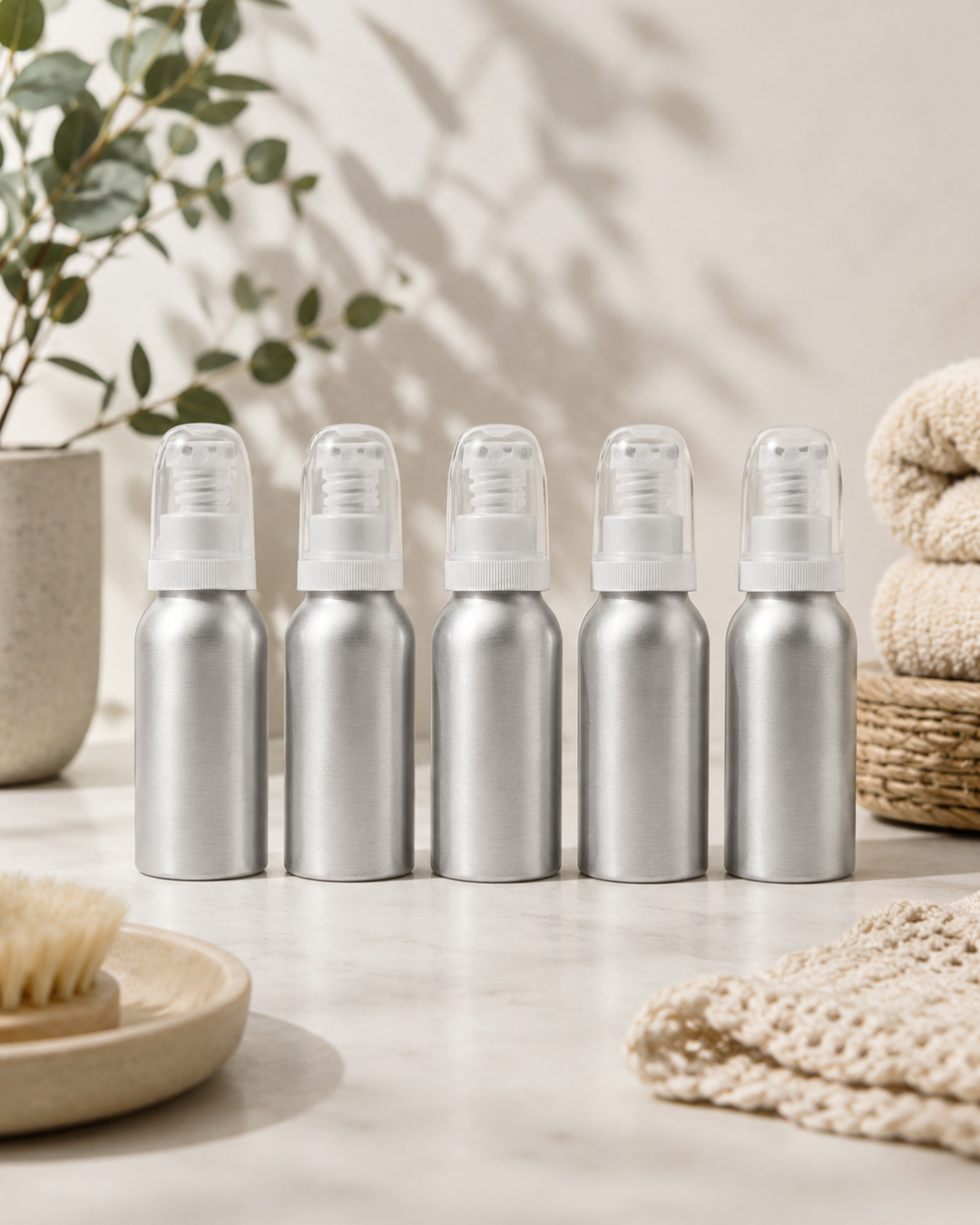 Aluminium Bottles with Atomiser