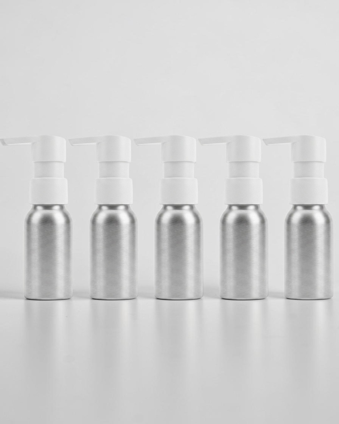 Aluminium Bottles with Pump 100ml