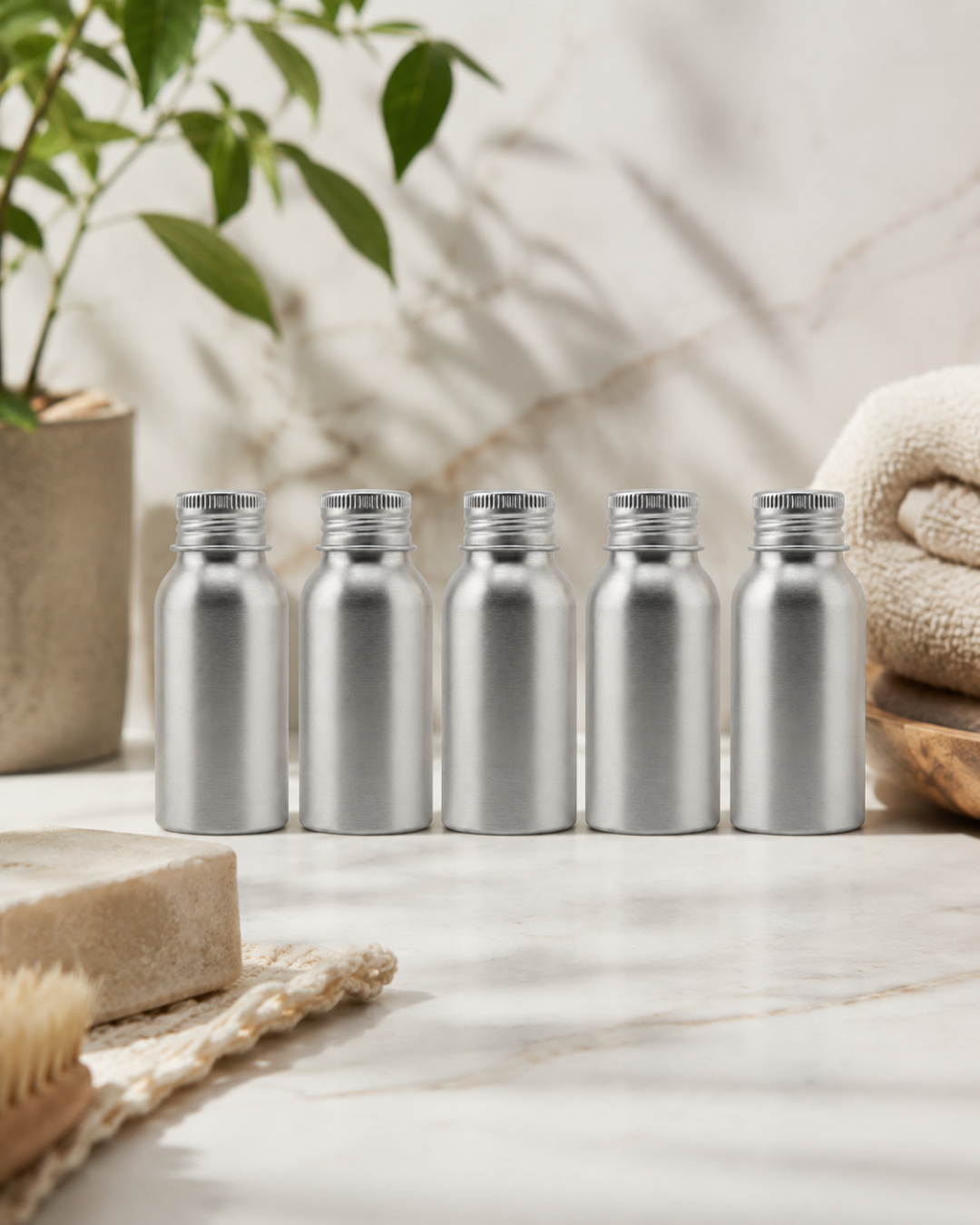 Aluminium Bottles with Screw Lid