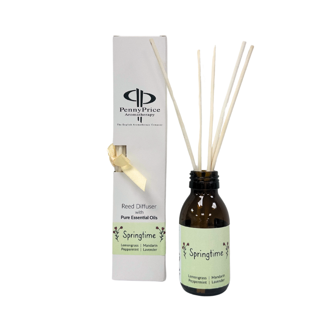 Blended with lemongrass, mandarin, calming lavender, and peppermint. 100ml 