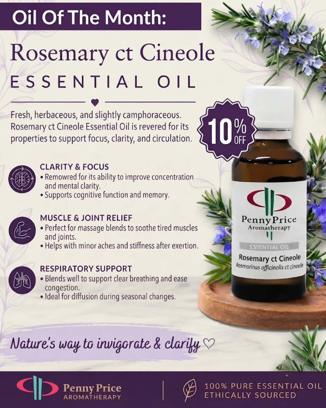 Rosemary ct Cineole Essential Oil