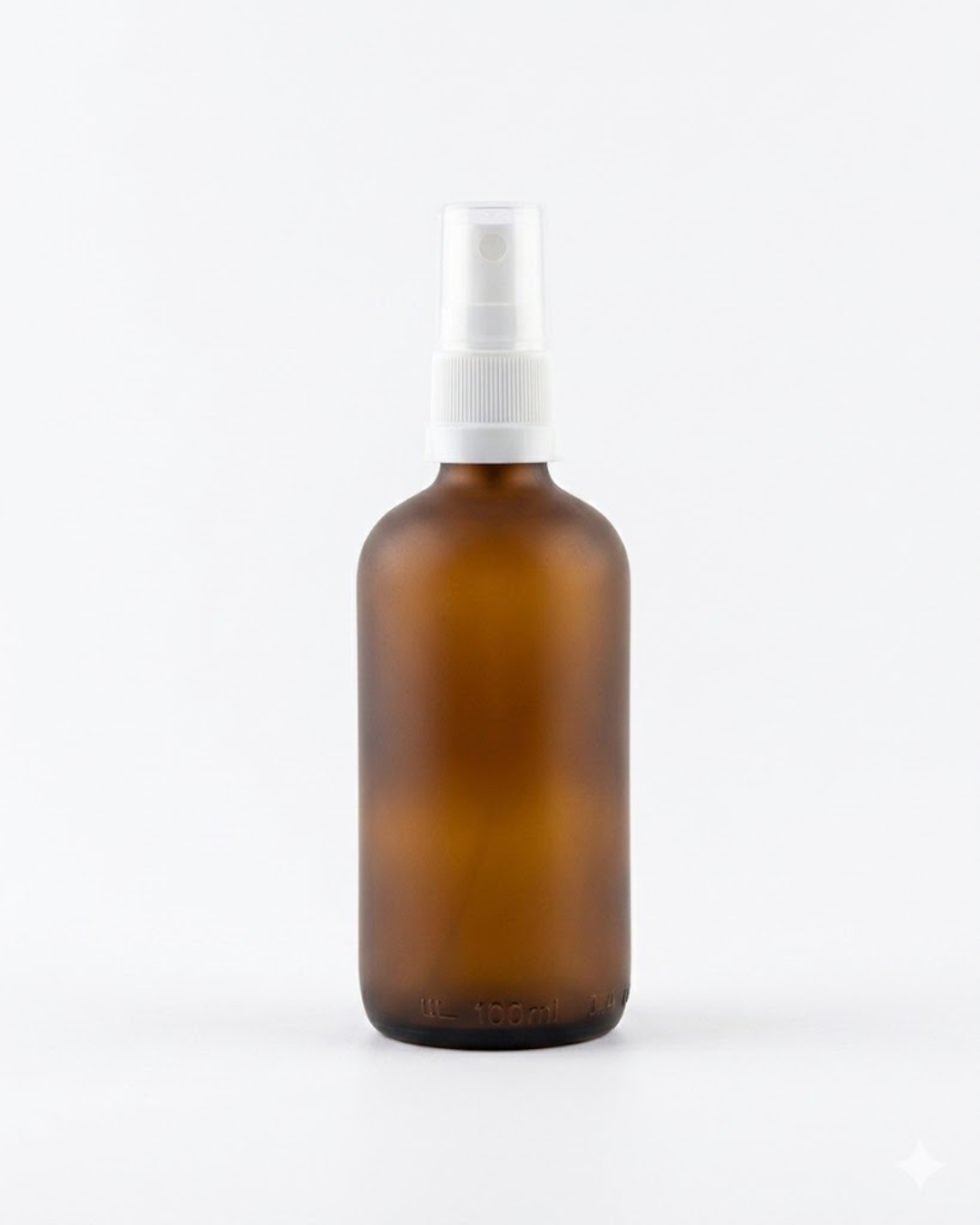 Amber Glass Bottle with Atomiser Top