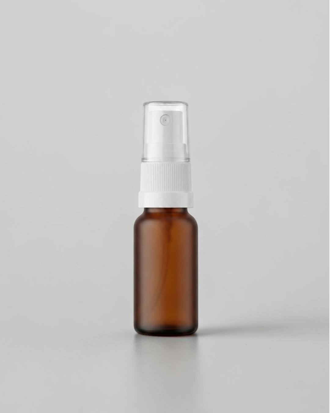Amber Glass Bottle with Atomiser Top