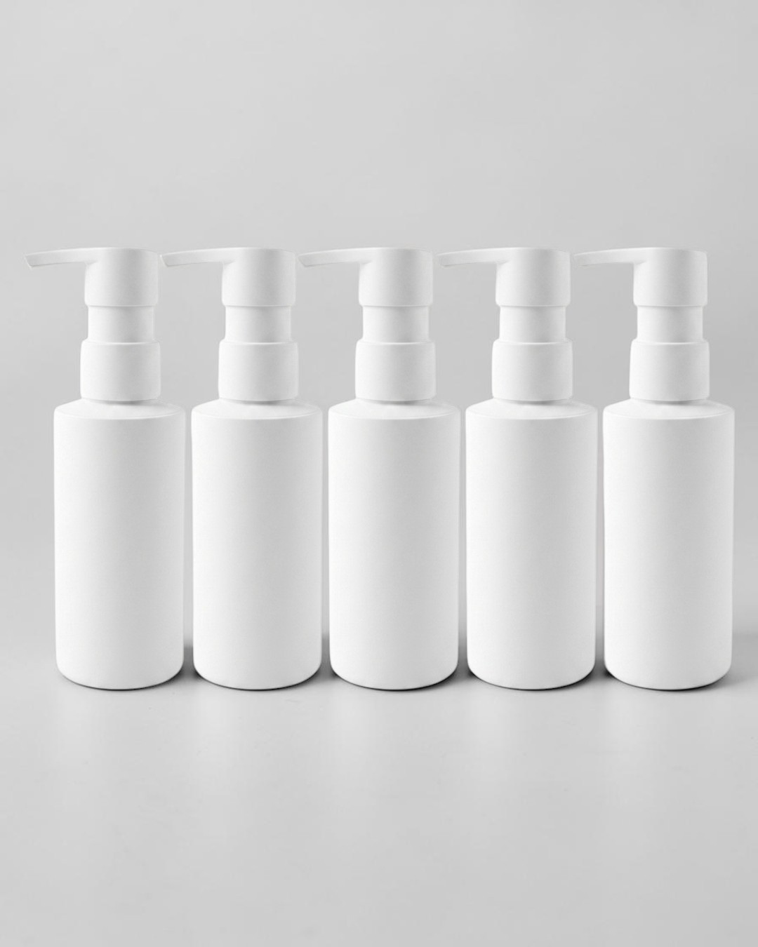 White Eco Bottles with Pump Top