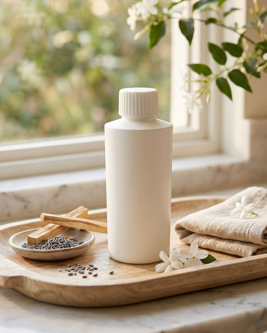 White Eco Bottles with screw cap