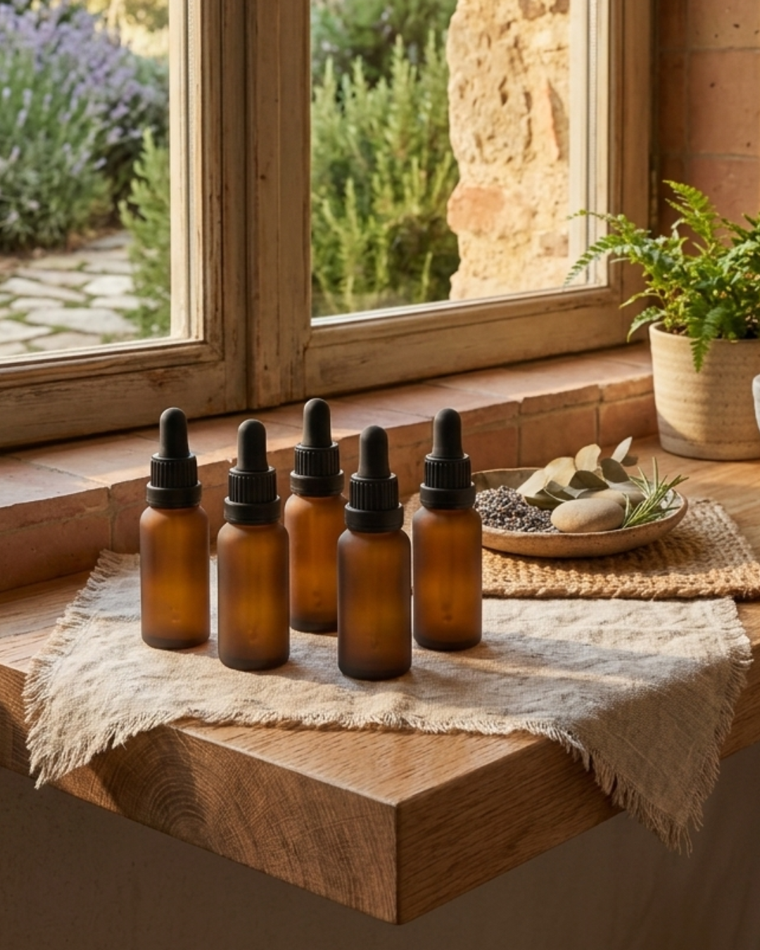 Amber Glass Bottles with Pipette Cap