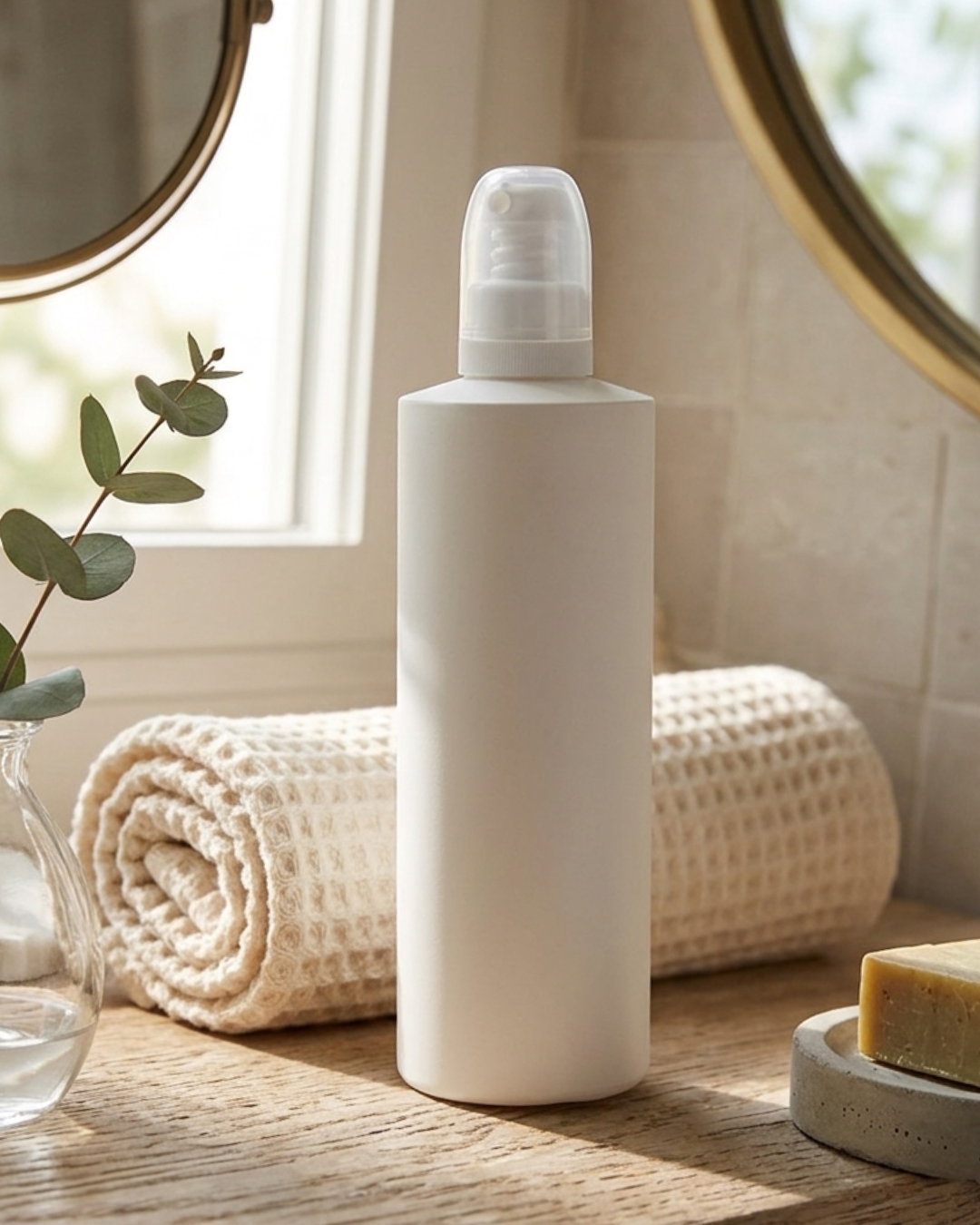 White Eco Bottles with Atomiser 150ml