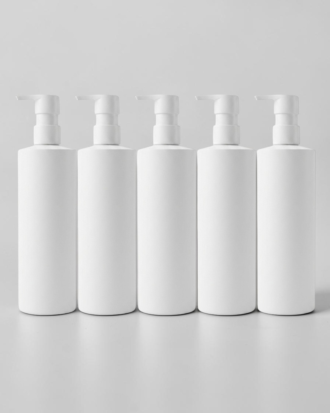 White Eco Bottles with Pump Top