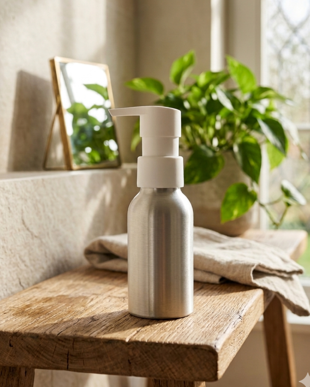 Aluminium Bottles with Pump 100ml